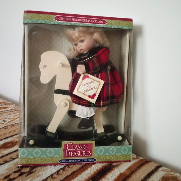 Classic Treasures Special Edition Collectible Doll Girl on Horseback - Picture 1 of 2
